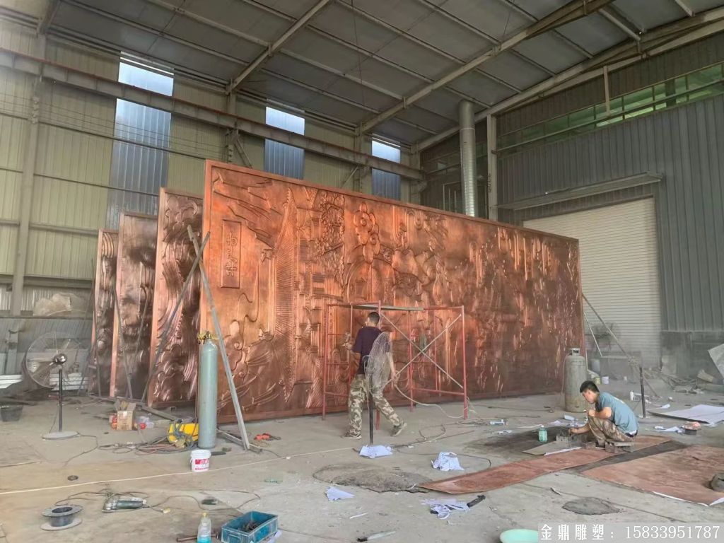 鍛銅浮雕 紫銅浮雕景觀