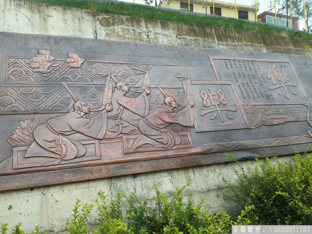 鍛銅古代銅浮雕，仿古代特色銅浮雕1