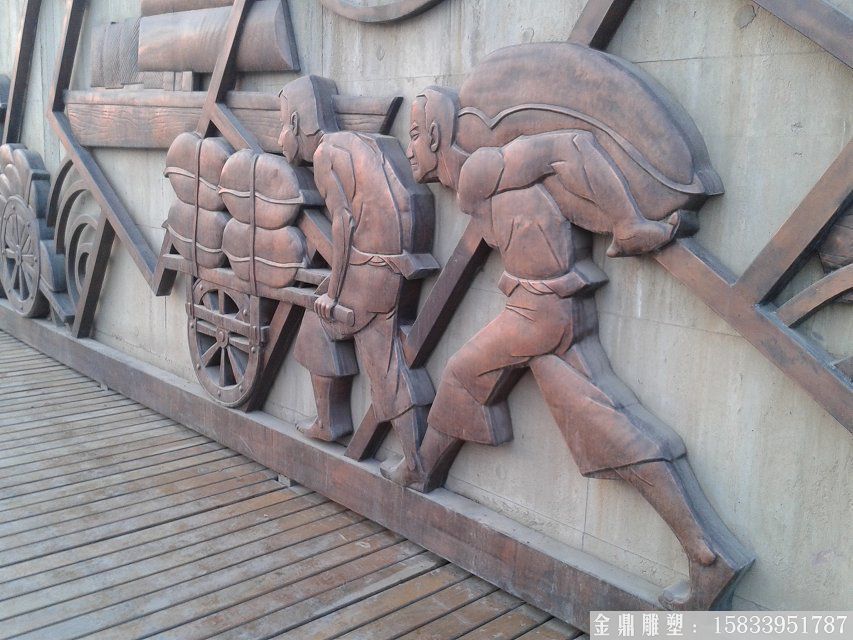 墻體銅浮雕，廣場鍛銅紫銅浮雕1