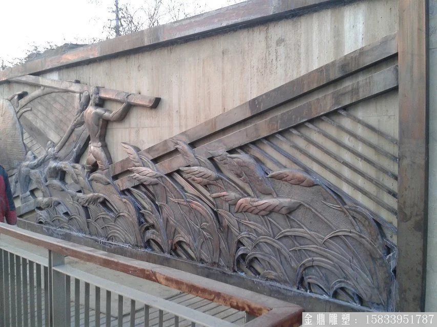 墻體銅浮雕，廣場鍛銅紫銅浮雕4